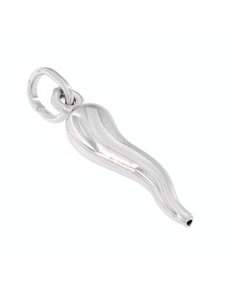 Ciondolo Argento Rodiato Corno Liscio 26 [c385359d]