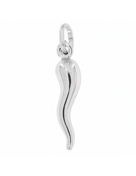 Ciondolo Argento Rodiato Corno Liscio 26 [7498f499]