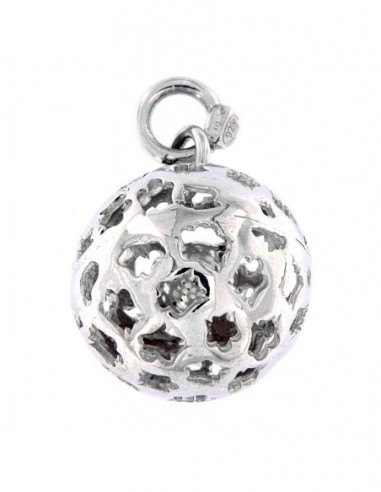 Ciondolo Argento Sfera Chiama Angeli 18MM [dde8eaf2]
