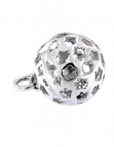 Ciondolo Argento Sfera Chiama Angeli 18MM [4a705c9f]