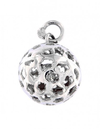 Ciondolo Argento Sfera Chiama Angeli 18MM [fd6d9d9b]