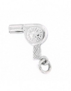 CIONDOLO ARGENTO RODIATO PHON ASCIUGACAPELLI RETRO [6c45500f]