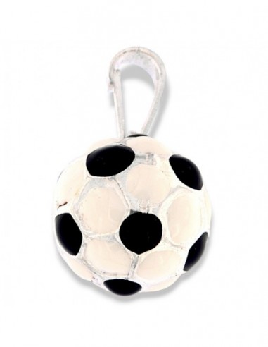 Ciondolo Argento Rodiato Pallone Juve Smaltato [370020b7]