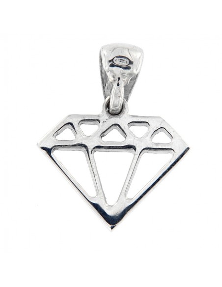 Ciondolo forma diamante argento 925 [7686fdda]