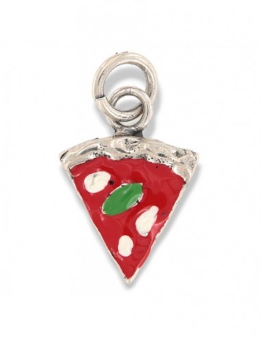 Ciondolo Argento Rodiato Pizza [5fa3682c]