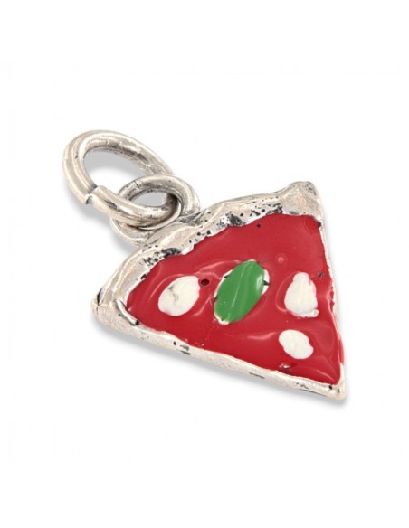 Ciondolo Argento Rodiato Pizza [4e65940c]