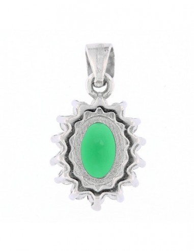 Ciondolo Argento Rodiato Principessa Zircone Verde [708d3c0a]