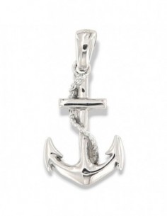 Ciondolo Argento Rodiato Ancora 43MM [3198ea25]