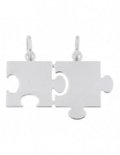 Ciondolo Rodiato Argento Puzzle Liscio [d60ce238]