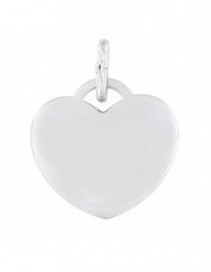 Ciondolo Argento Rodiato Cuore Liscio 18x18 [9df76cbd]