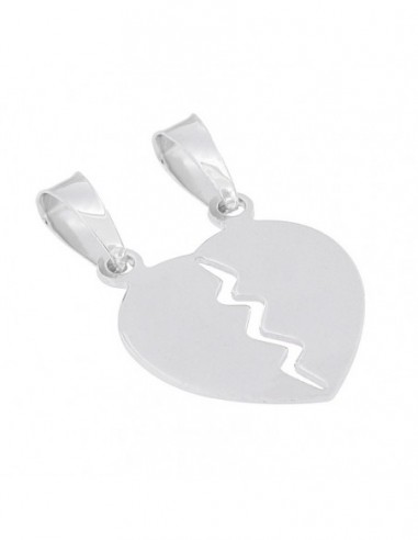 Ciondolo Argento Rodiato Cuore DIvisibile 21MM [2c0895b2]