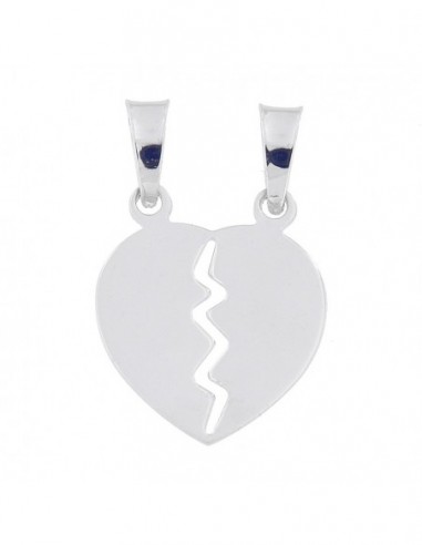 Ciondolo Argento Rodiato Cuore DIvisibile 21MM [9b1554b6]