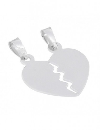 Ciondolo Argento Rodiato Cuore Divisibile 24MM [812b5bb9]