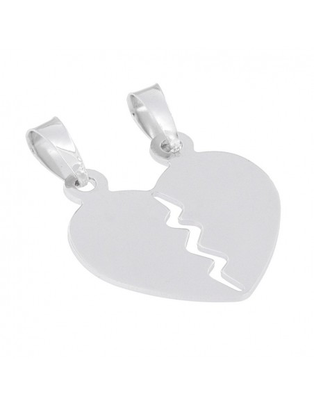 Ciondolo Argento Rodiato Cuore Divisibile 24MM [812b5bb9]