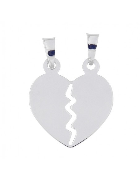 Ciondolo Argento Rodiato Cuore Divisibile 24MM [36369abd]