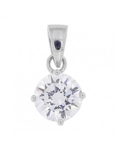 Ciondolo Argento Rodiato Punto Luce Tondo 7MM [ed471634]