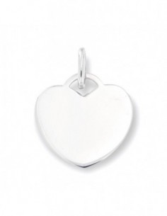 Ciondolo Argento Rodiato Cuore Liscio [55aa1e12]