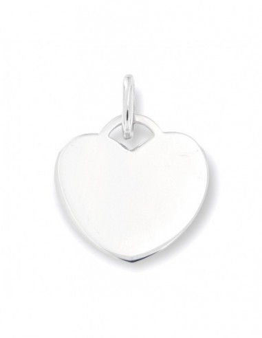 Ciondolo Argento Rodiato Cuore Liscio [55aa1e12]
