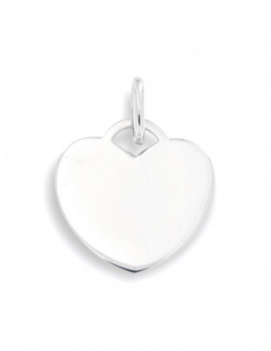 Ciondolo Argento Rodiato Cuore Liscio [da64c0a0]