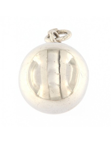 Ciondolo Argento Sfera LIscia Xilofono [d35ca526]
