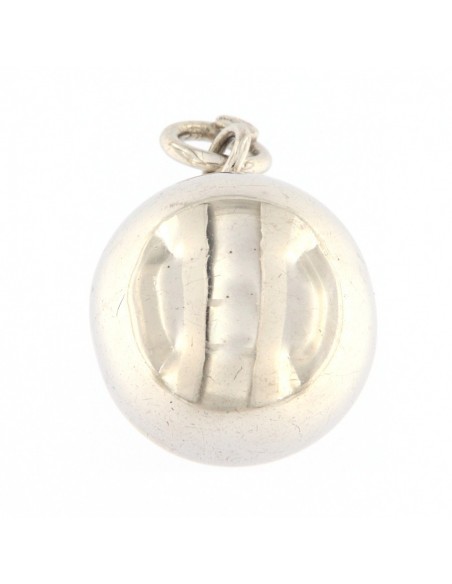 Ciondolo Argento Sfera LIscia Xilofono [59aee5b5]