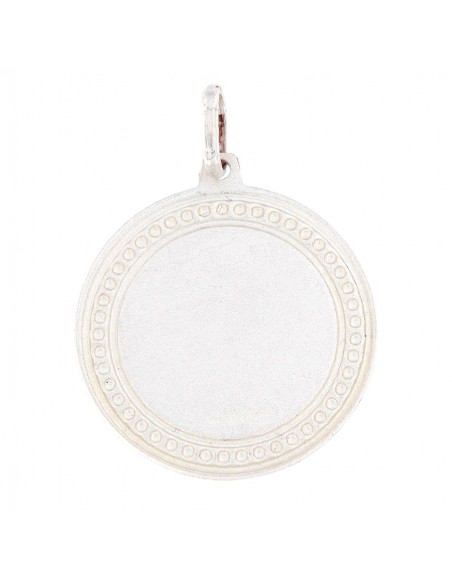 Ciondolo Argento Rodiato Piastra San Nicola [f48d2bbe]