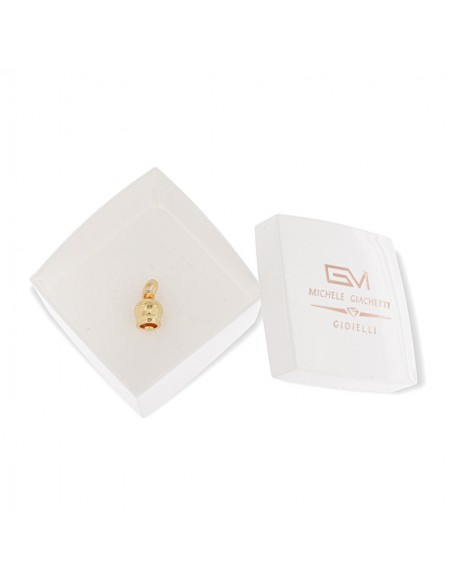 Ciondolo Argento Dorata Campanella Liscia Lucida [7dc35630]