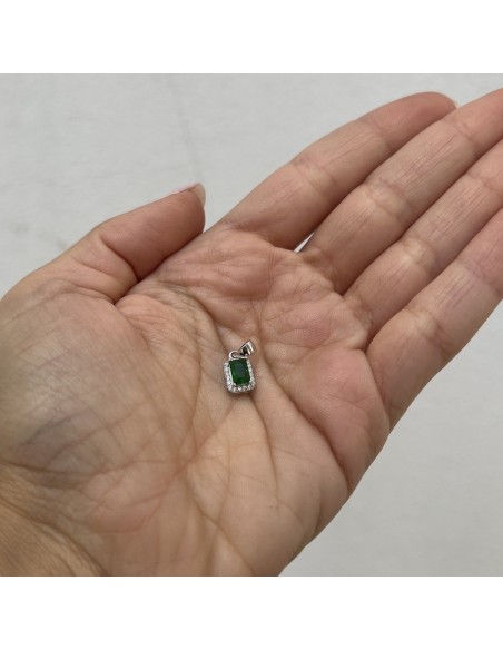 Ciondolo Argento Rodiato Principessa Rett. 6x4MM [42cc5b97]