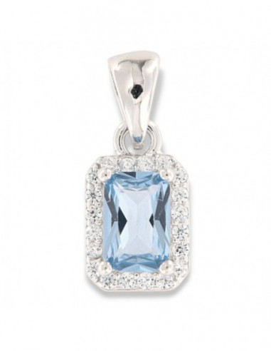 Ciondolo Argento Rodiato Principessa Celeste 6x4MM [2e139286]