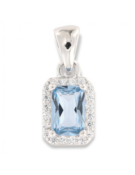 Ciondolo Argento Rodiato Principessa Celeste 6x4MM [2e139286]