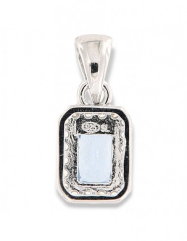 Ciondolo Argento Rodiato Principessa Celeste 6x4MM [772d058c]