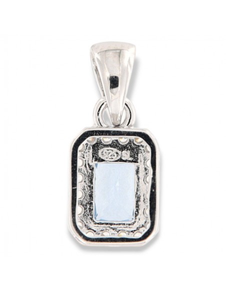 Ciondolo Argento Rodiato Principessa Celeste 6x4MM [772d058c]