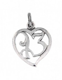 Ciondolo Argento Cuore Forato Con Numero 13 [b7a99291]