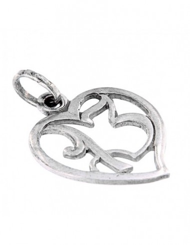 Ciondolo Argento Cuore Forato Con Numero 13 [ac85840b]