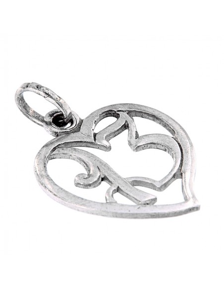 Ciondolo Argento Cuore Forato Con Numero 13 [ac85840b]