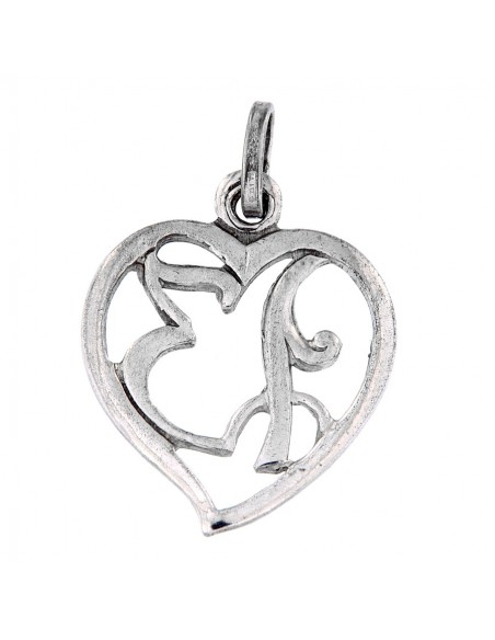 Ciondolo Argento Cuore Forato Con Numero 13 [1b98450f]