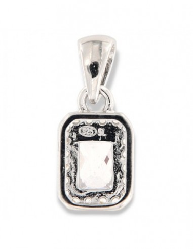 Ciondolo Argento Rodiato Principessa Bianca 6x4MM [a80edee0]