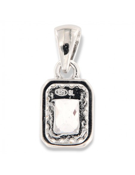 Ciondolo Argento Rodiato Principessa Bianca 6x4MM [a80edee0]