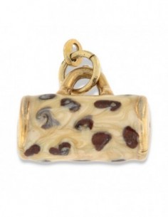 Ciondolo Argento Rodiato Dorato Borsa Smaltata [46054be0]