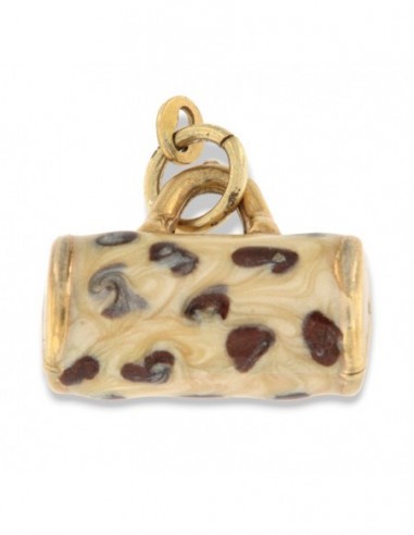 Ciondolo Argento Rodiato Dorato Borsa Smaltata [46054be0]