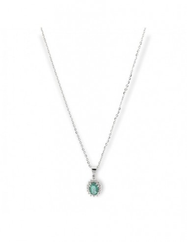 COLLANA PRINCIPESSA SMERALDO 0,37 OVALE [113603a9]