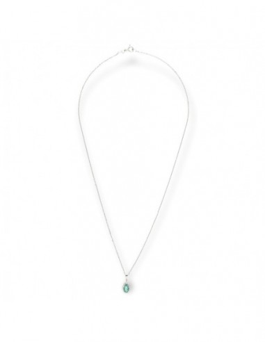 COLLANA PRINCIPESSA SMERALDO 0,37 OVALE [5000c215]