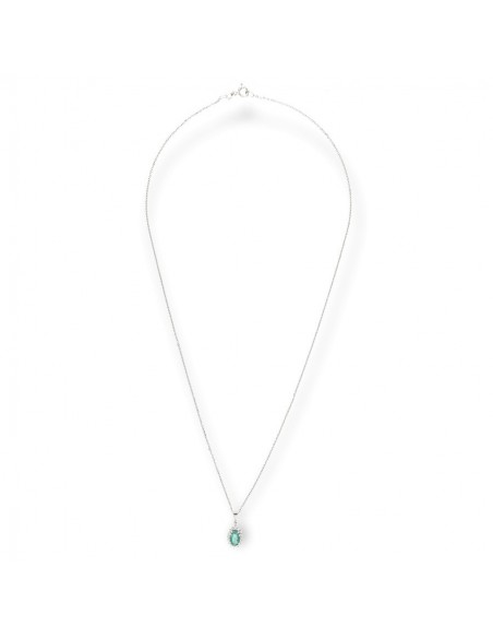 COLLANA PRINCIPESSA SMERALDO 0,37 OVALE [5000c215]