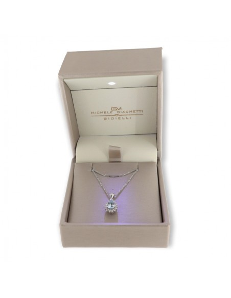 COLLANA PRINCIPESSA  ACQUAMARINA 0,49 GOCCIA [8047dd58]