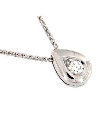 CIONDOLO ORO GOCCIA DIAMANTE 0,12 CARATI [5e0261b4]