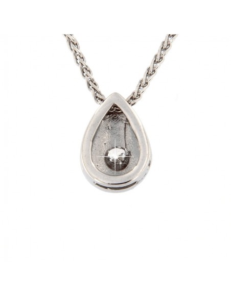 CIONDOLO ORO GOCCIA DIAMANTE 0,12 CARATI [3039e3bd]