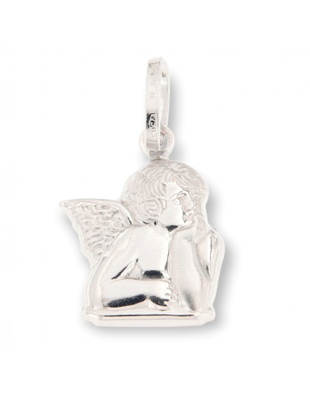 Ciondolo Oro Bianco Ritratto Putto [2bc35429]