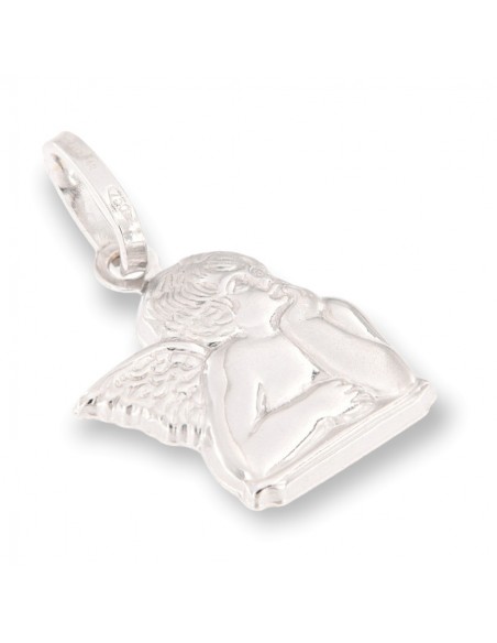 Ciondolo Oro Bianco Ritratto Putto [786e221e]