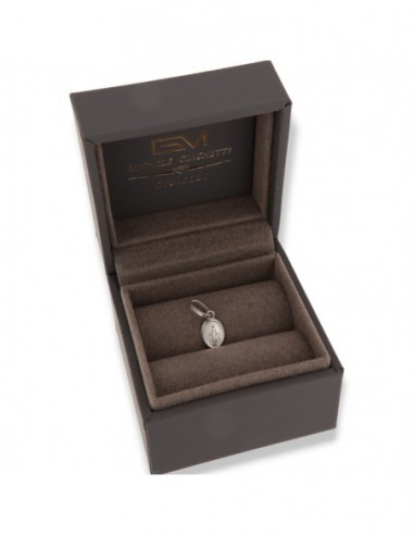 Ciondolo Oro Bianco Medaglia Madonna Miracolosa 10 [caa408dc]