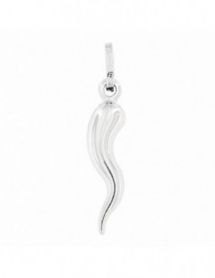 Ciondolo Oro Bianco Corno 23MM [3de69623]